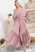 Kimono Lace Jumpsuit