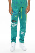 Print Track Pant SAGE