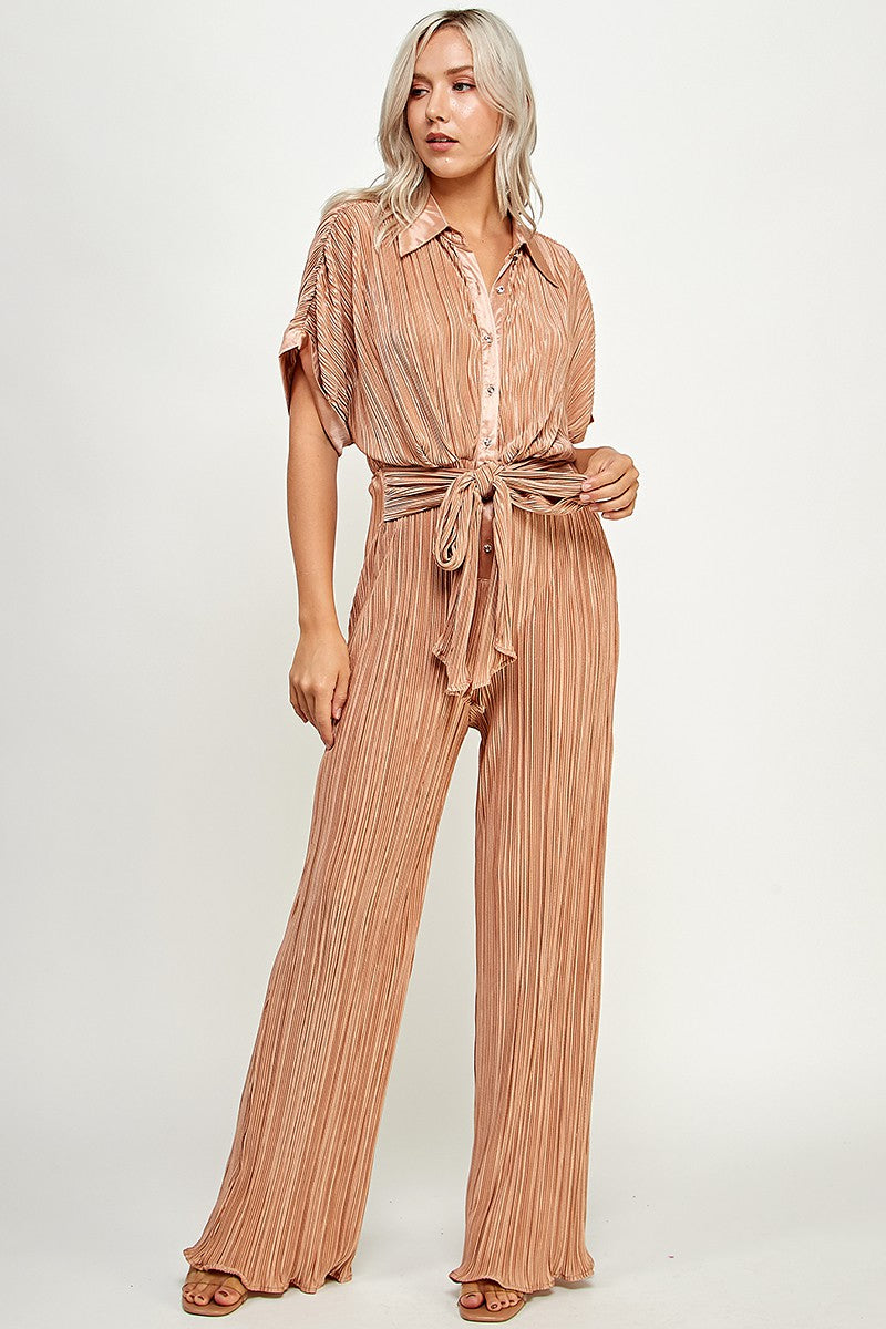 GOLD Short Slv Button Down