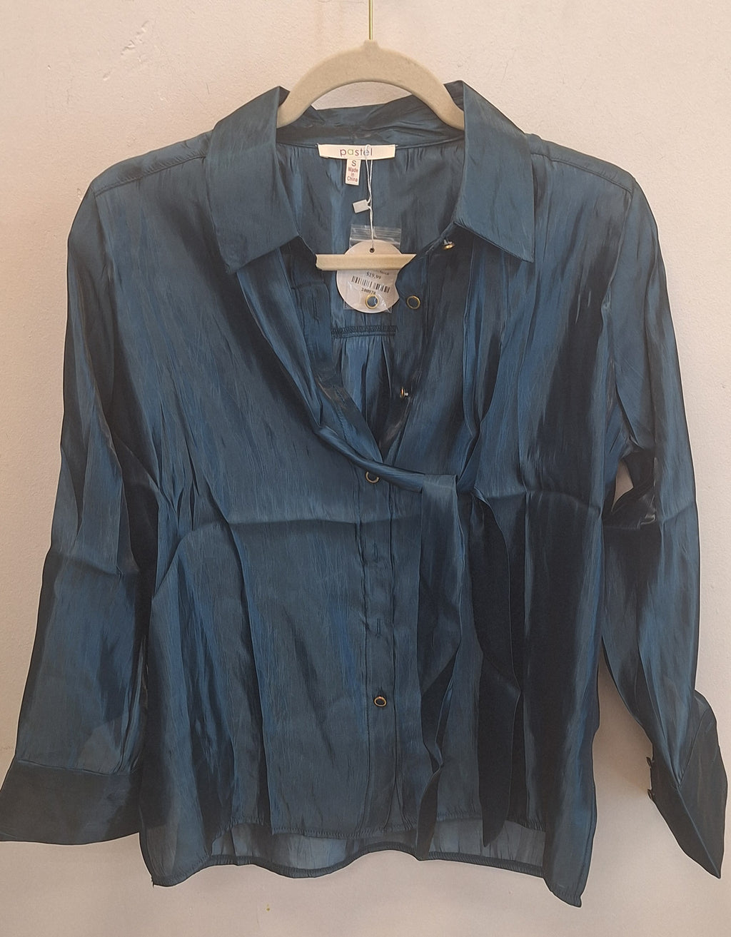 TEAL Lurex Shirt
