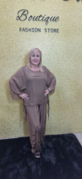 ITALIAN SILK BRONCE SET
