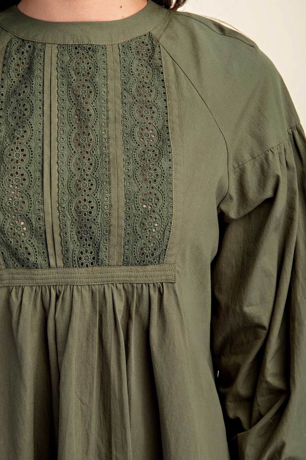 Long Sleeve Mini Dress Olive