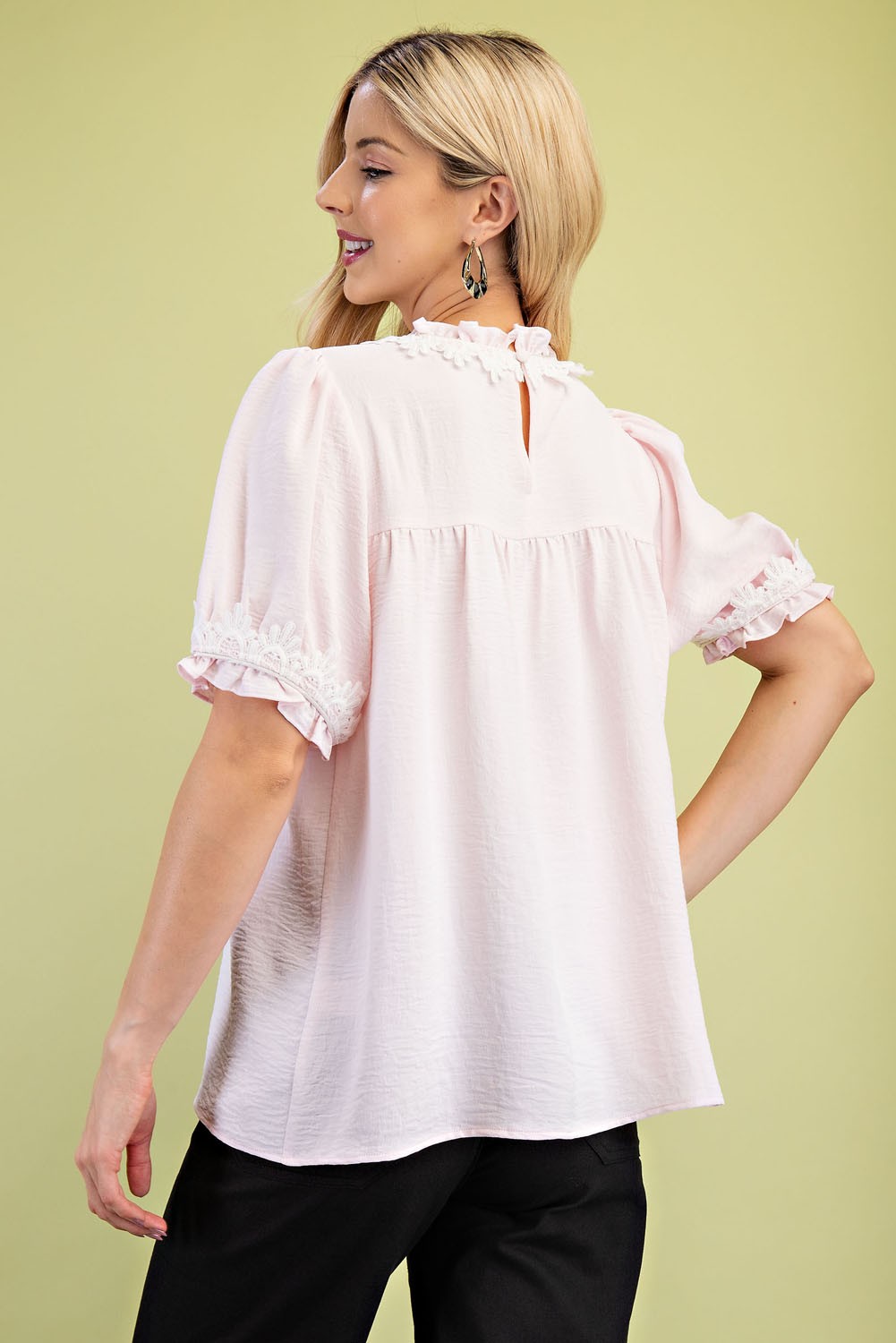 Round Neck Blouse PINK