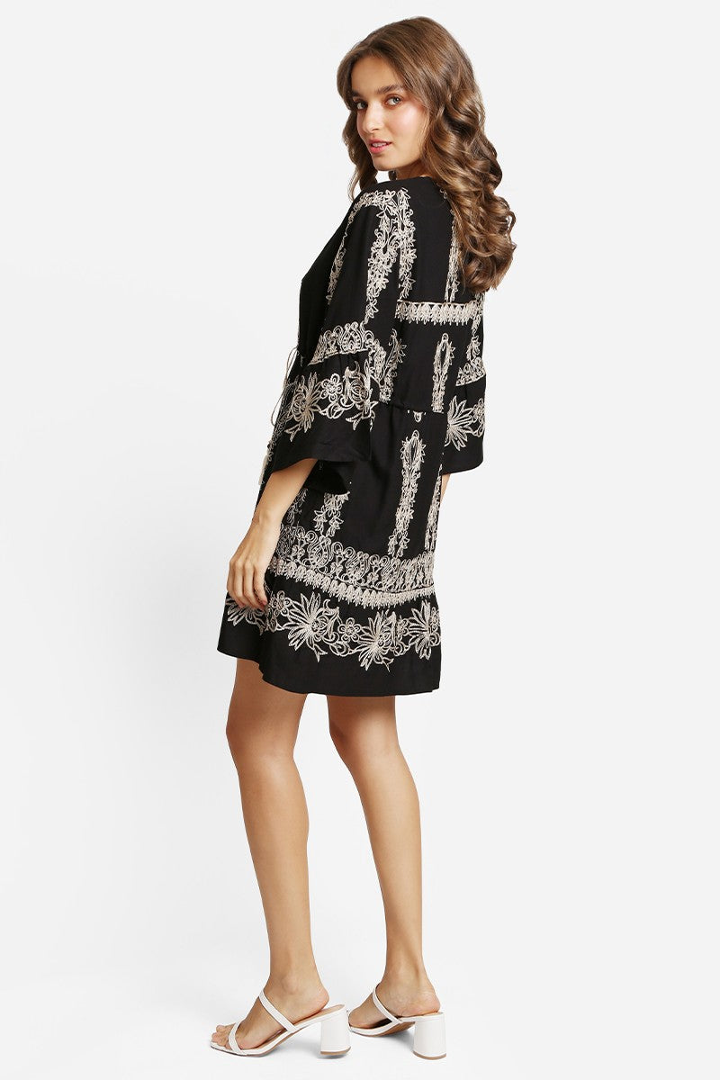 Embroidered Floral Dress