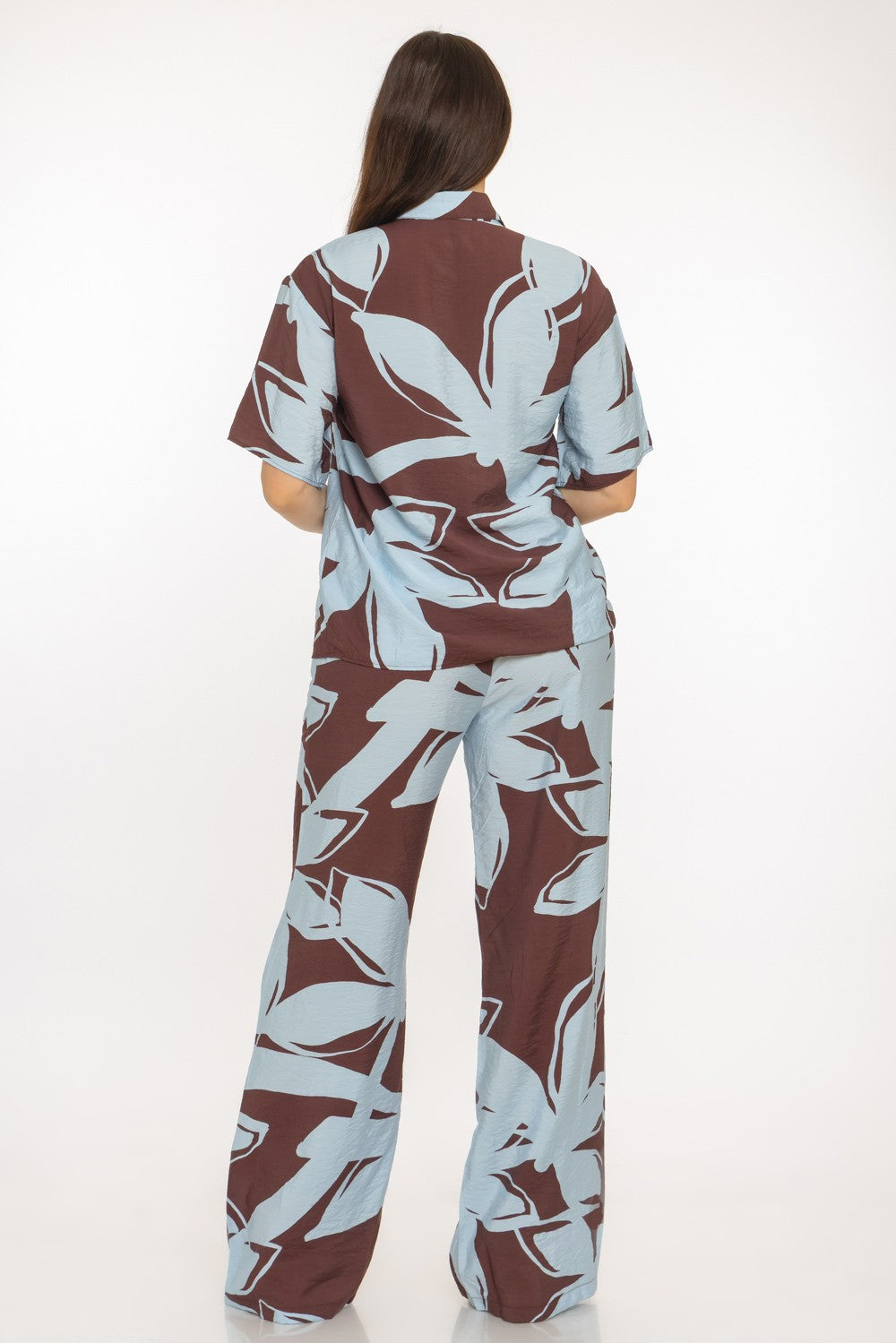 Bali Print Top And Pants Set