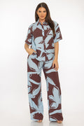 Bali Print Top And Pants Set