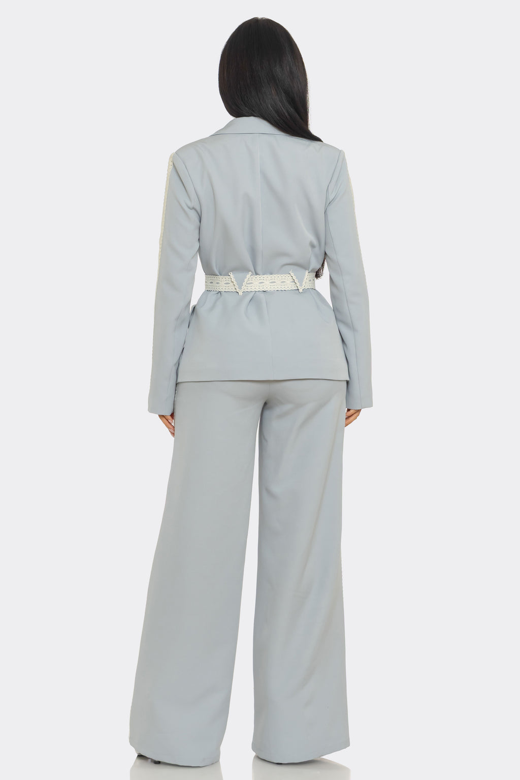 Belted Blazer Set