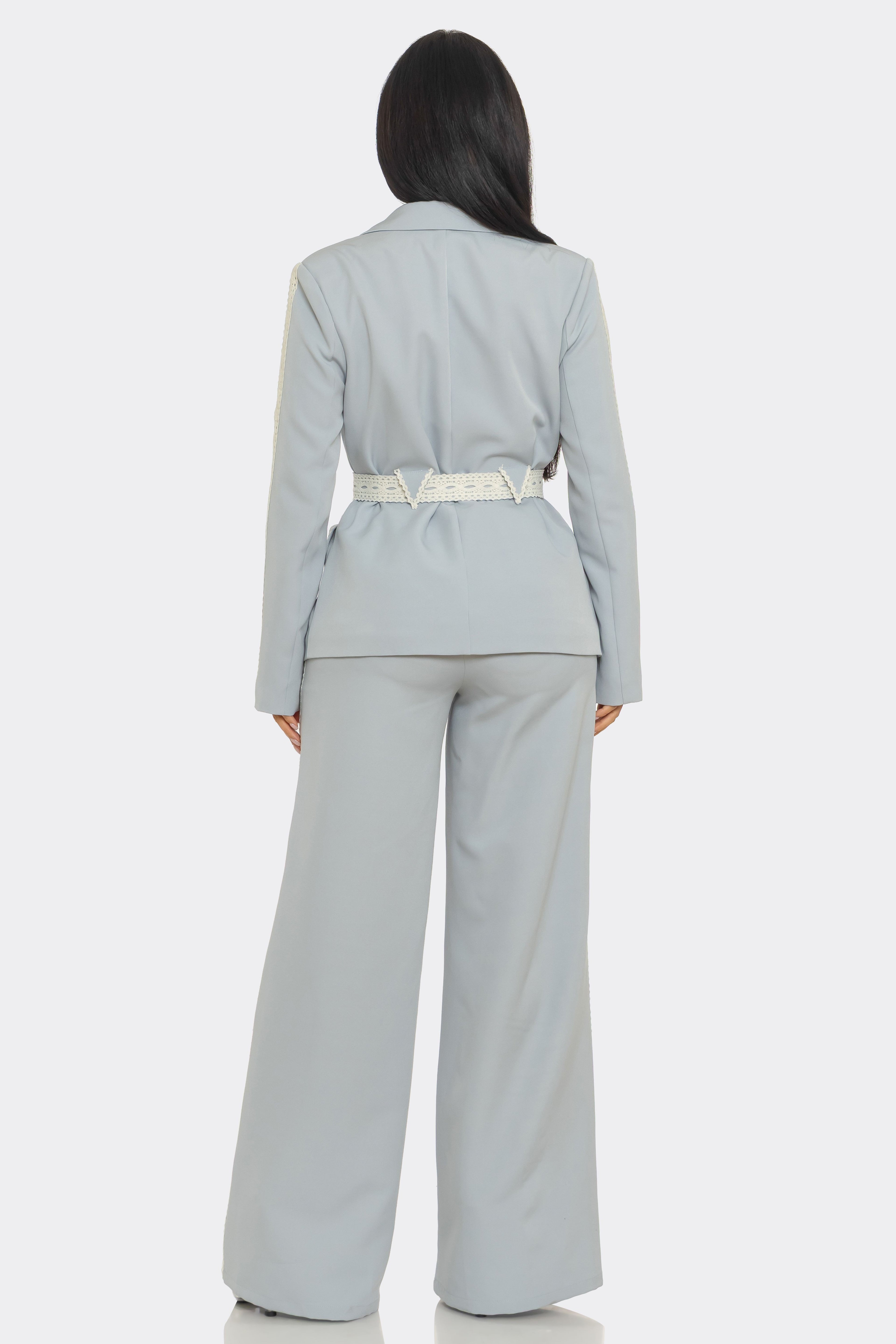 Belted Blazer Set