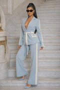 Belted Blazer Set