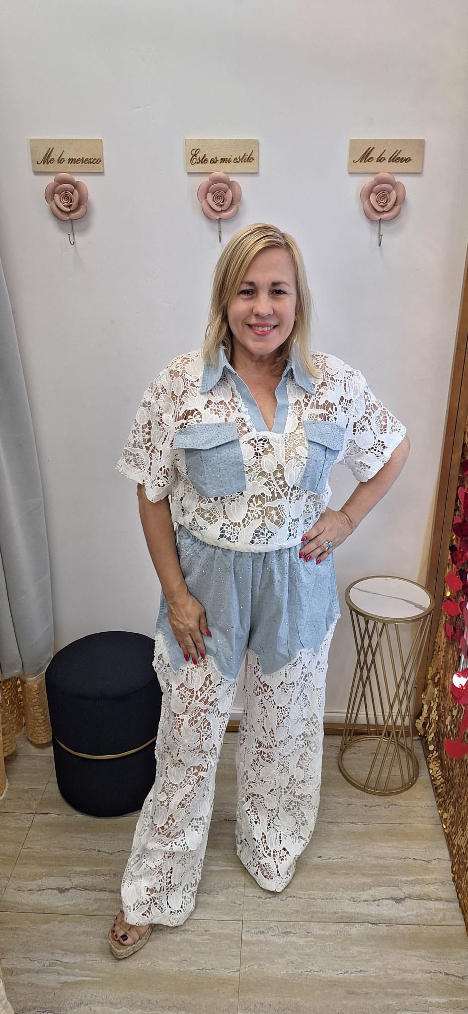 DENIM WHITE BLUE