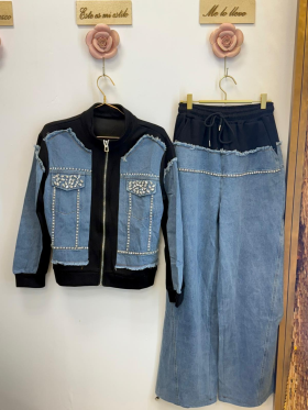 Set Denim BLUE WHITE/BLACK