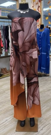 JUMPSUIT BROWN ORANGE