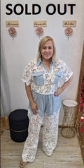 DENIM WHITE BLUE